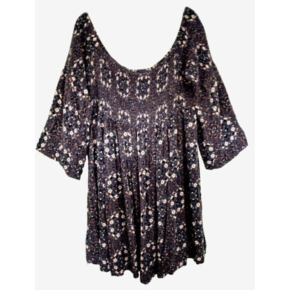 Torrid Challis Medallion Off-Shoulder Floral Smocked Skater Dress - Size 3 (3X) - Picture 2 of 10